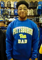 Champion Pitt Panthers Blue Script Dad Long Sleeve T Shirt