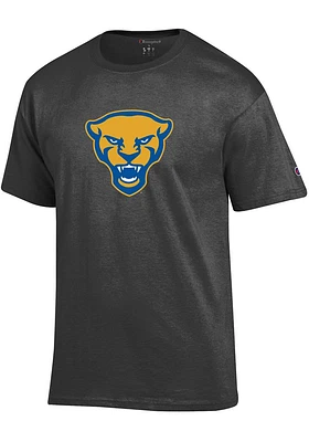 Champion Pitt Panthers Charcoal Panther Head Short Sleeve T Shirt