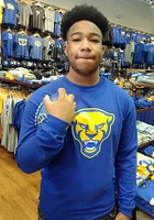 Champion Pitt Panthers Blue Panther Head Long Sleeve T Shirt