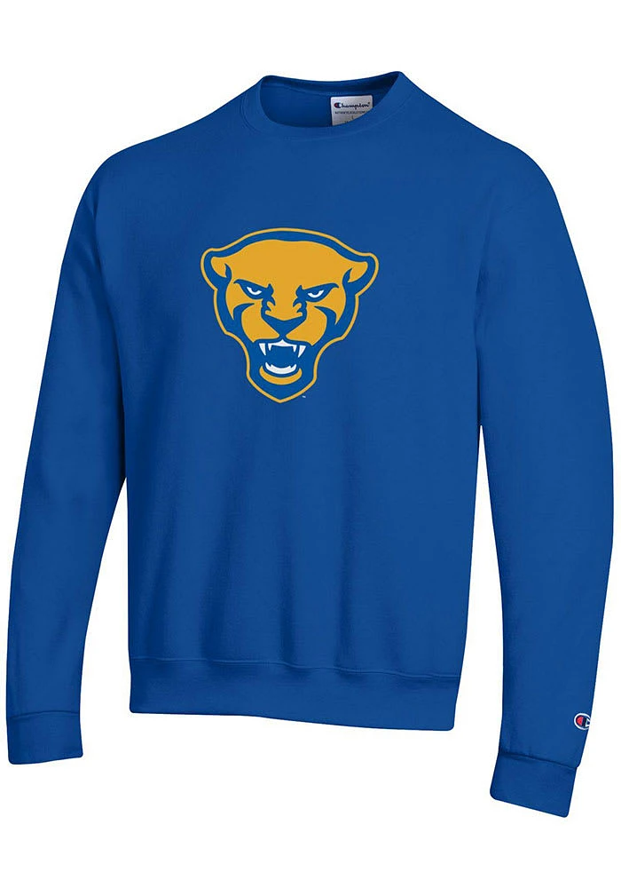 Champion Pitt Panthers Mens Panther Head Long Sleeve Crew Sweatshirt
