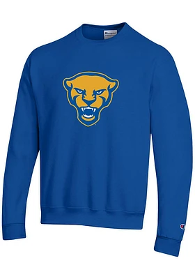 Champion Pitt Panthers Mens Panther Head Long Sleeve Crew Sweatshirt