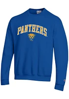 Champion Pitt Panthers Mens Arch Mascot Long Sleeve Crew Sweatshirt
