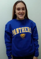 Champion Pitt Panthers Mens Arch Mascot Long Sleeve Crew Sweatshirt