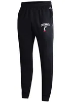 Champion Cincinnati Bearcats Mens Black Powerblend Jogger Sweatpants