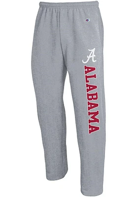 Champion Alabama Crimson Tide Mens Powerblend Open Bottom Sweatpants