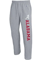 Champion Alabama Crimson Tide Mens Powerblend Open Bottom Sweatpants