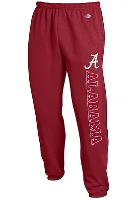 Champion Alabama Crimson Tide Mens Powerblend Closed Bottom Sweatpants