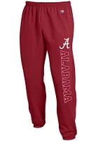 Champion Alabama Crimson Tide Mens Powerblend Closed Bottom Sweatpants
