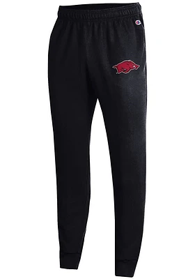 Champion Arkansas Razorbacks Mens Black Powerblend Jogger Sweatpants