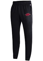 Champion Arkansas Razorbacks Mens Black Powerblend Jogger Sweatpants