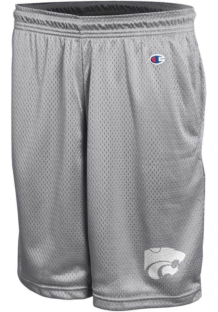 Champion K-State Wildcats Mens Grey Mesh Shorts
