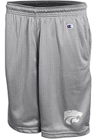 Champion K-State Wildcats Mens Grey Mesh Shorts