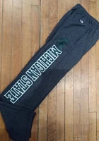 Champion Michigan State Spartans Mens Charcoal Powerblend Open Bottom Sweatpants