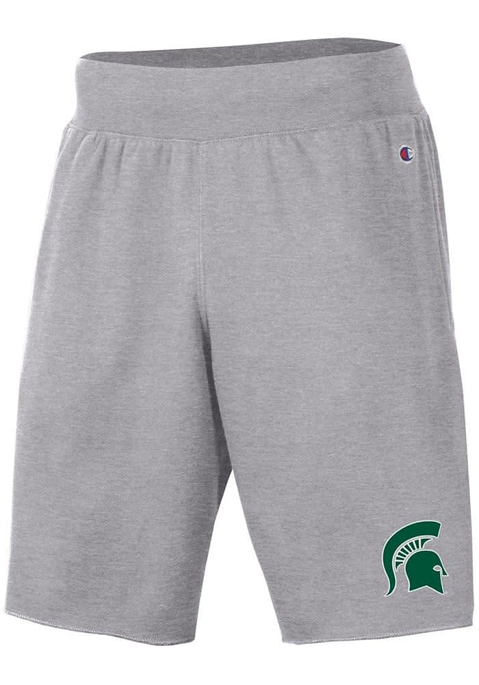 Champion Michigan State Spartans Mens Grey Rochester Fleece Shorts