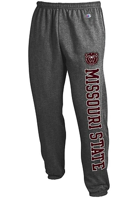 Champion Missouri State Bears Mens Charcoal Powerblend Closed Bottom Sweatpants