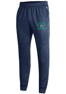 Champion Notre Dame Fighting Irish Mens Navy Blue Powerblend Jogger Sweatpants