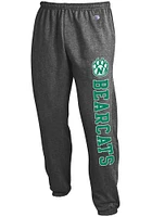 Champion Northwest Missouri State Bearcats Mens Charcoal Powerblend Closed Bottom Sweatpants