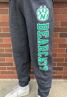 Champion Northwest Missouri State Bearcats Mens Charcoal Powerblend Closed Bottom Sweatpants