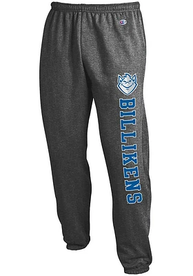 Champion Saint Louis Billikens Mens Charcoal Powerblend Closed Bottom Sweatpants