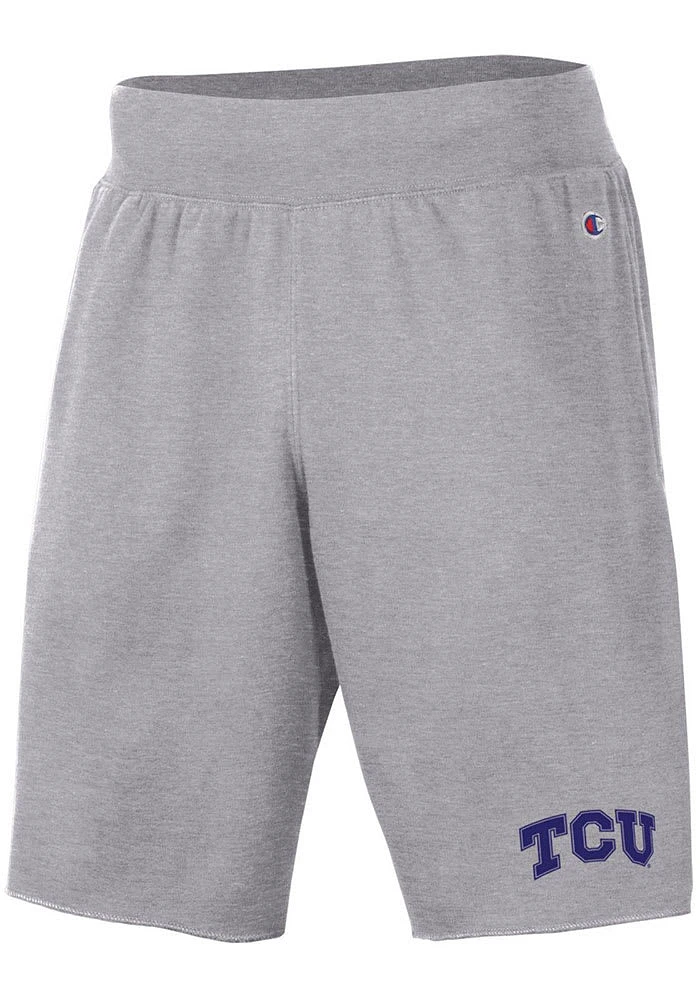 Champion TCU Horned Frogs Mens Grey Rochester Fleece Shorts