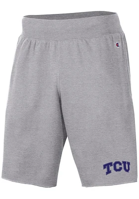 Champion TCU Horned Frogs Mens Grey Rochester Fleece Shorts