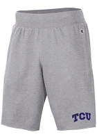 Champion TCU Horned Frogs Mens Grey Rochester Fleece Shorts