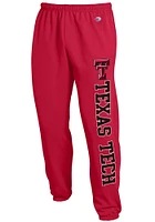Champion Texas Tech Red Raiders Mens Powerblend Closed Bottom Sweatpants