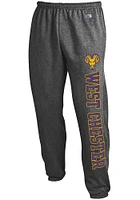 Champion West Chester Golden Rams Mens Charcoal Powerblend Closed Bottom Sweatpants
