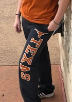 Champion Texas Longhorns Mens Charcoal Open Bottom Sweatpants