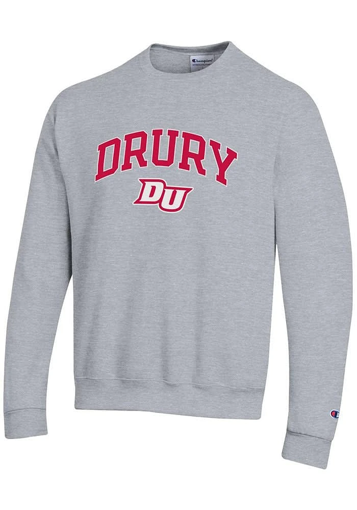 Champion Drury Panthers Mens Arch Mascot Long Sleeve Crew Sweatshirt