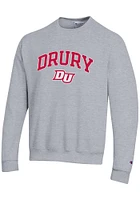 Champion Drury Panthers Mens Arch Mascot Long Sleeve Crew Sweatshirt
