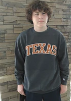 Champion Texas Longhorns Mens Charcoal Powerblend Long Sleeve Crew Sweatshirt