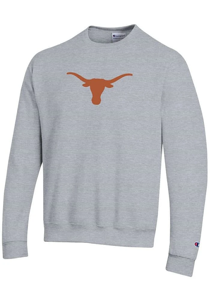 Champion Texas Longhorns Mens Logo Powerblend Long Sleeve Crew Sweatshirt