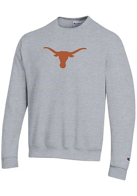 Champion Texas Longhorns Mens Logo Powerblend Long Sleeve Crew Sweatshirt