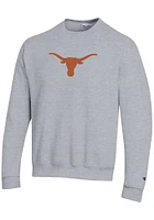Champion Texas Longhorns Mens Logo Powerblend Long Sleeve Crew Sweatshirt