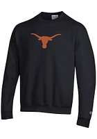 Champion Texas Longhorns Mens Logo Powerblend Long Sleeve Crew Sweatshirt