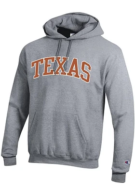 Champion Texas Longhorns Mens Wordmark Powerblend Long Sleeve Hoodie