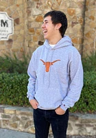 Champion Texas Longhorns Mens Grey Logo Powerblend Long Sleeve Hoodie