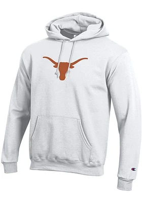 Champion Texas Longhorns Mens Logo Powerblend Long Sleeve Hoodie