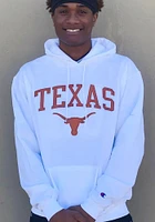 Champion Texas Longhorns Mens White Powerblend Long Sleeve Hoodie