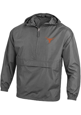 Champion Texas Longhorns Mens Charcoal Packable Light Weight Jacket