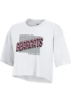 Champion Cincinnati Bearcats Womens Boyfriend Crop Short Sleeve T-Shirt