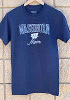 Champion Washburn Ichabods Womens Navy Blue Mom Short Sleeve T-Shirt