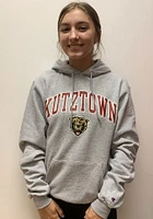 Champion Kutztown University Mens Grey Arch Mascot Long Sleeve Hoodie