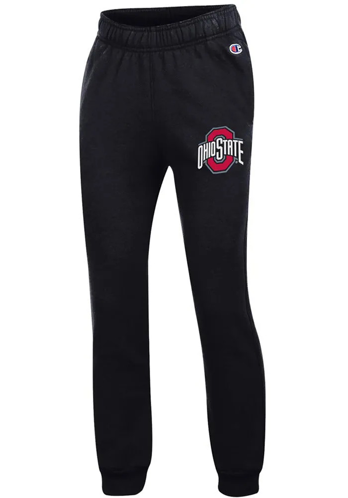 Champion Ohio State Buckeyes Youth Black Powerblend Jogger Sweatpants