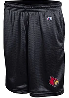 Champion Louisville Cardinals Mens Black Mesh Shorts