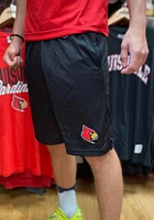 Champion Louisville Cardinals Mens Black Mesh Shorts