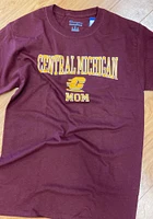 Champion Central Michigan Chippewas Womens Maroon Mom Short Sleeve T-Shirt