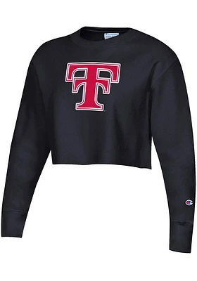 Champion Texas Tech Red Raiders Womens Reverse Weave Cropped Boyfriend Crew Sweatshirt