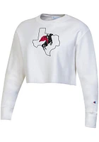 Champion Texas Tech Red Raiders Womens Reverse Weave Cropped Boyfriend Crew Sweatshirt